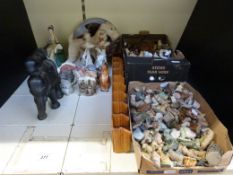 A large quantity of Wade Whimsies and figures, Doulton figurine 'Genevieve',