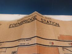 Three railway signed box diagrams for Crawley,