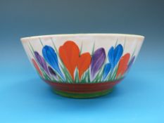 A Clarice Cliff flared bowl,