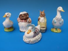 Five Beswick Beatrix Potter figures 
