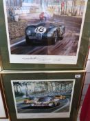 A pair of Michael Turner limited edition motoring prints 