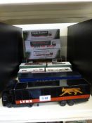 Eleven Corgi and Atlas Editions diecast model vehicles to include Eddie Stobart (nine in original