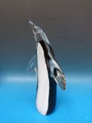 A Ronneby, Sweden, glass penguin,