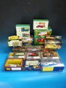 Seventeen Corgi diecast model vehicles to include Mr Bean editions all in original boxes