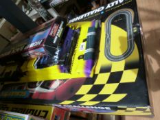 Scalextric Rally challenge set together with various extra track and accessories (all in original