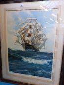 Montague Dawson signed proof print 