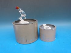 Two Swarovski crystal birds,