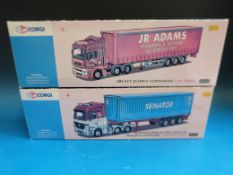 Two Corgi 50th anniversary 1:50 scale diecast model lorries J.