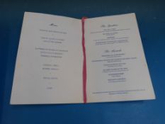 An autographed menu/programme from the sixth annual Footballers Association Awards Dinner 1979