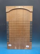 A hardwood and slate shove ha'penny board by  K & C