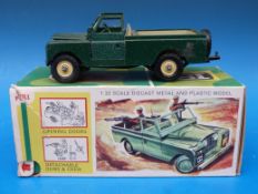 A Britains diecast model Land Rover in original box.