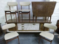 A retro sideboard (W182, D43,