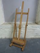 A beech artist's easel
