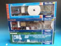 Three Corgi limited edition 1:50 scale diecast model lorries A&J Nelson cc11908,