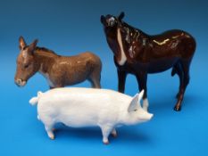 A Beswick donkey,