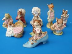 A collection of Beswick Beatrix Potter figures,