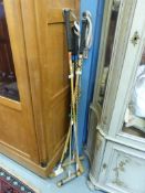 A selection of polo mallets including Argosy