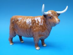 A Beswick Highland cow