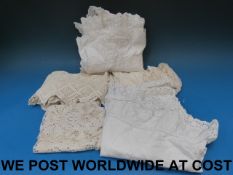 A quantity of 19thC / 20thC hand-made lace