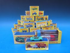 Forty-Eight Matchbox diecast model vehicles, K-7, M-2, M-6, 1, 2, 4, 7, 9, 10, 12, 14, 19, 20, 22,