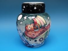 A Moorcroft ginger jar in 