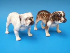 Two Royal Doulton bulldogs HN1047 and HN1074