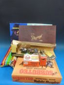 A collection of various games including Subbuteo table rugby together with a collection of