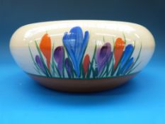 A large inverted Clarice Cliff fruit bowl,