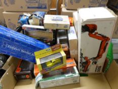 A collection of Corgi and other diecast model vehicles, some in original boxes.