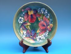 A large Moorcoft pedestal bowl with 