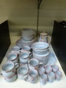 A large collection of Denby Twilight oven to tableware,