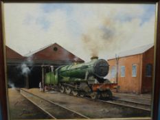 An oil on board by Robert Hannaford of 