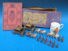 A Johillico series miniature coronation couch (in box) together with a commemorative mug and