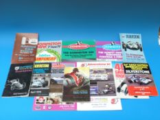 A quantity of 1950s/60s/70s motor racing programmes including Silverstone, Monaco,