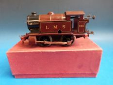 A Hornby 0 gauge 0-4-0 LMS tank locomotive 2115 (in original box)