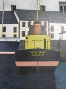 A Roy Wallis acrylic on canvas of a landscape scene 