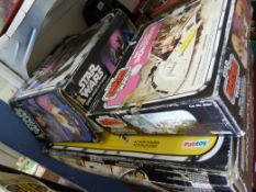 Three Star Wars vehicles, Millennium Falcon spaceship,