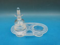 Rene Lalique vinegar cruet in the 