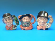 Three large Royal Doulton character jugs Walrus and Carpenter,