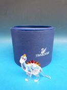 Swarovski crystal model of Dino the dinosaur in original box