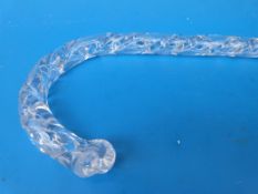 A Victorian corkscrew twist walking cane