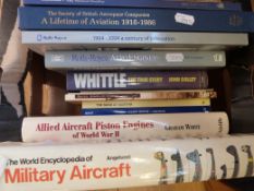 A quantity of aviation books to include military and WWII interest, Rolls Royce,