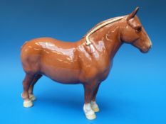 A Beswick chestnut Suffolk Punch 