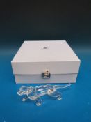 Swarovski crystal model of a leopard in original box