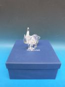 Swarovski crystal model of a elephant in original box