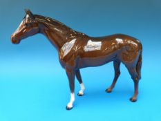 A large Beswick racehorse,