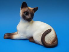 A Beswick Siamese cat 1558 in matt.