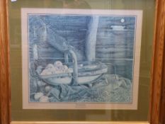Five various framed and glazed prints,