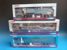 Three Corgi Hauliers of Renown 1:50 scale diecast model lorries Inta-site Haulage cc12427,