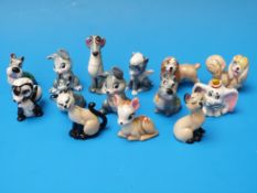 A collection of mainly Disney Wade Whimsies